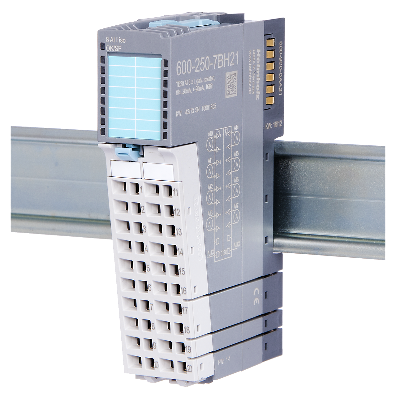 Analog-Eingabe-Modul, I, 16 Bit, Iso.