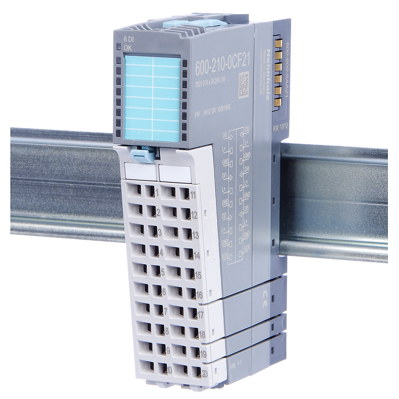 Digital-Eingabe-Modul, DC 24 V, 3-Leiter