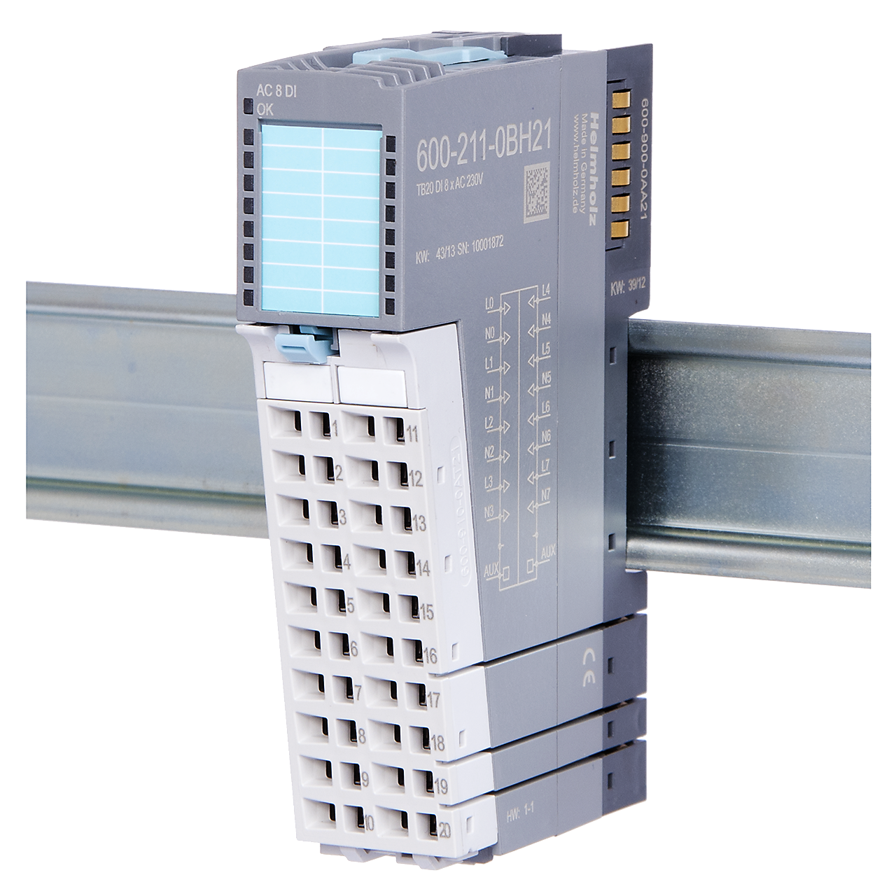Digital-Eingabe-Modul, AC 230 V, kanalweise N