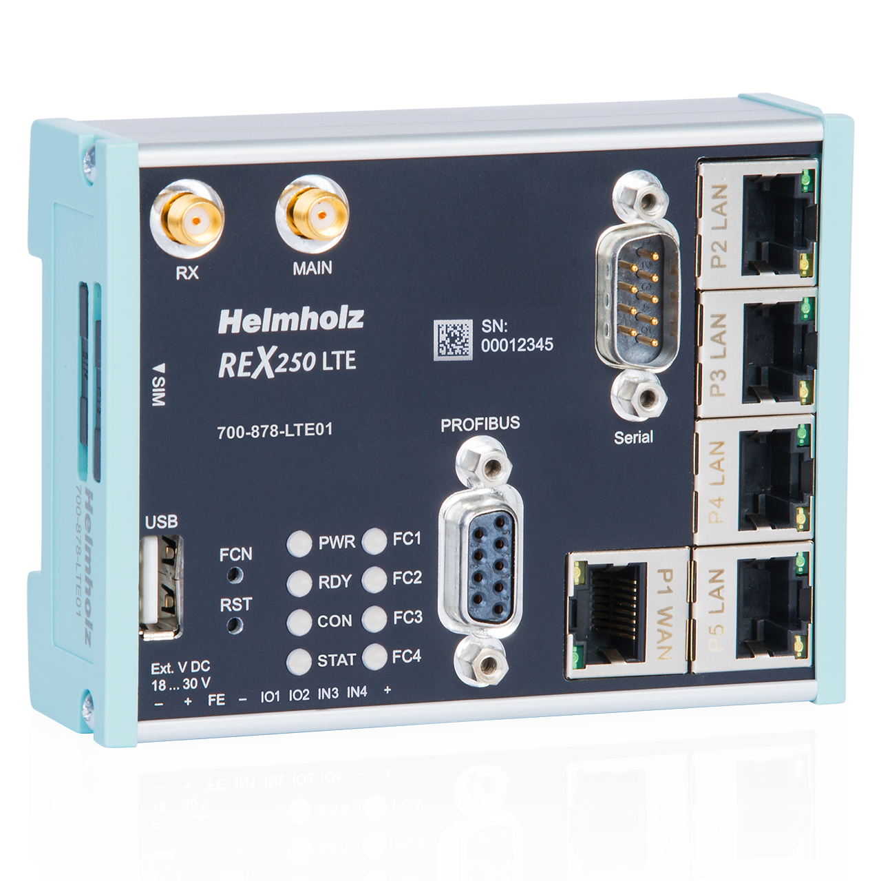 Industrial-Router REX 250 with WAN LTE (EU & Asia)