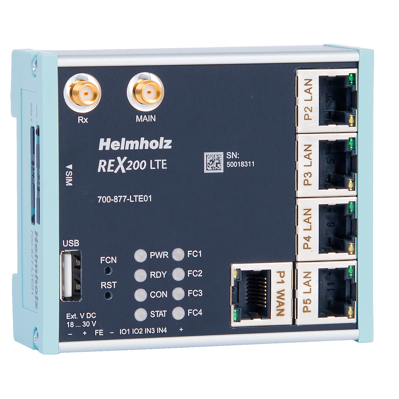 Industrie-Router REX 200 LTE (EU & Asia) mit WAN