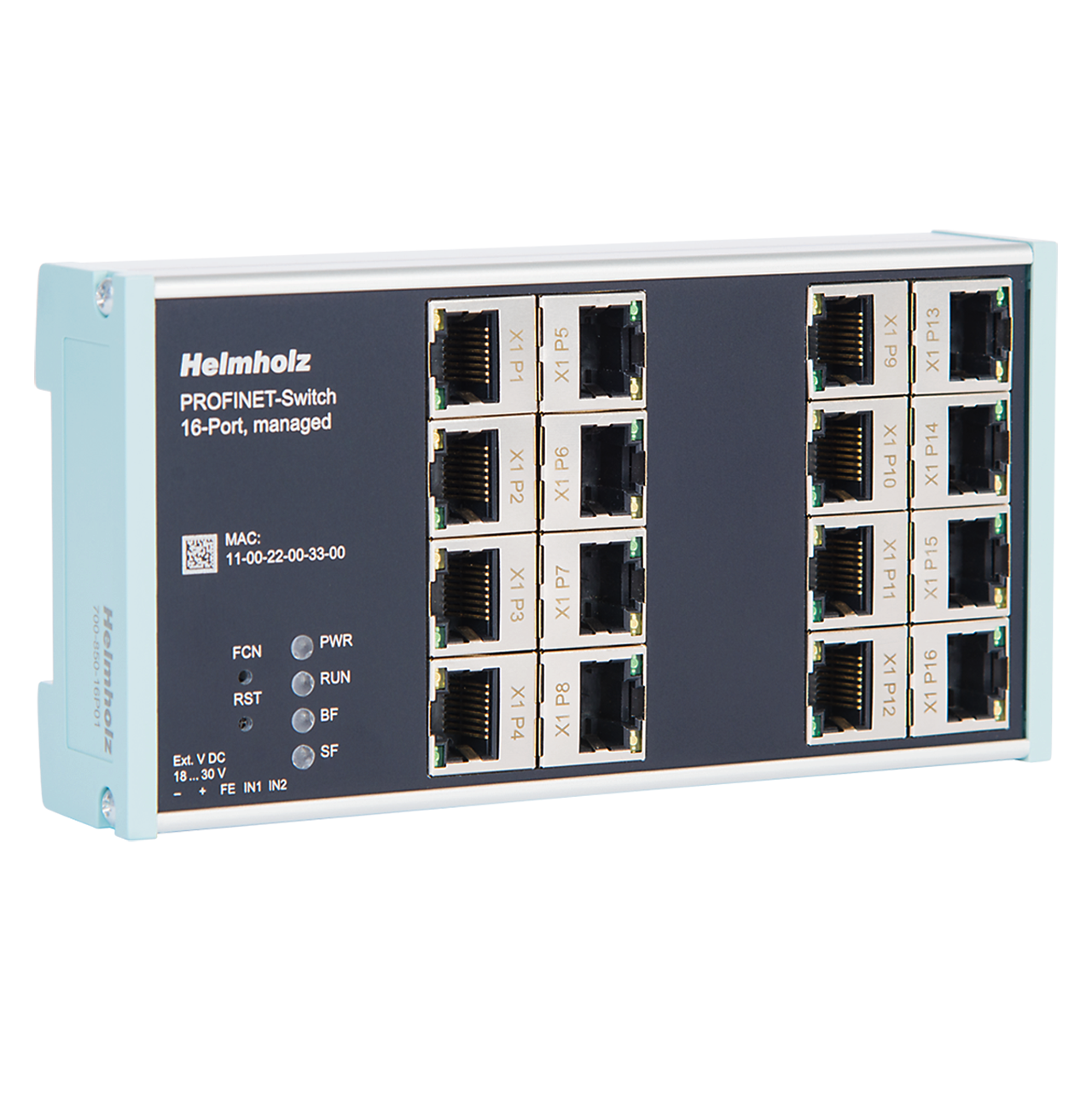 FLEXtra FLAT PROFINET-Switch, managed 16x RJ45