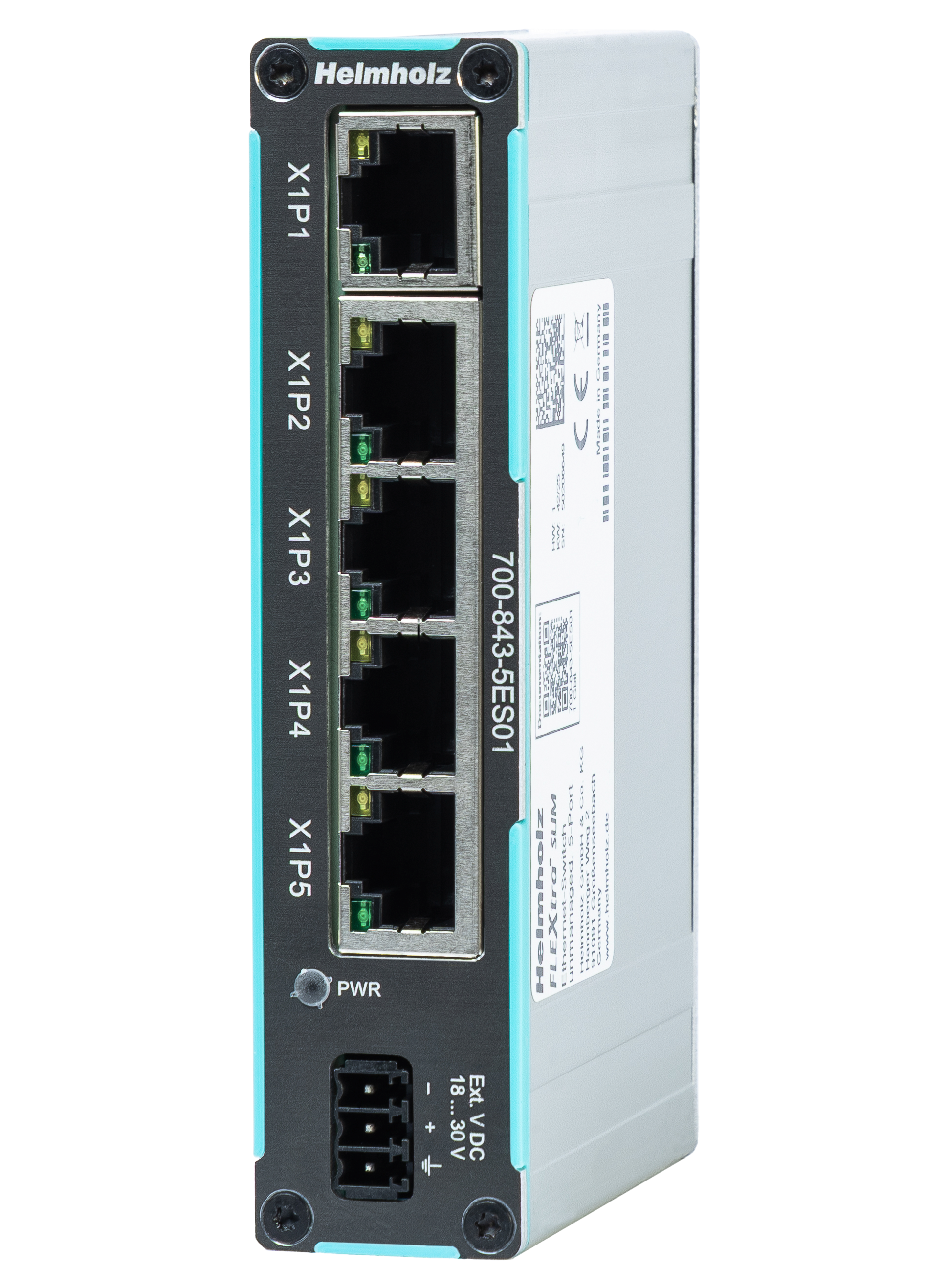 FLEXtra SLIM Ethernet-Switch, unmanaged 5x RJ45 1 Gbit