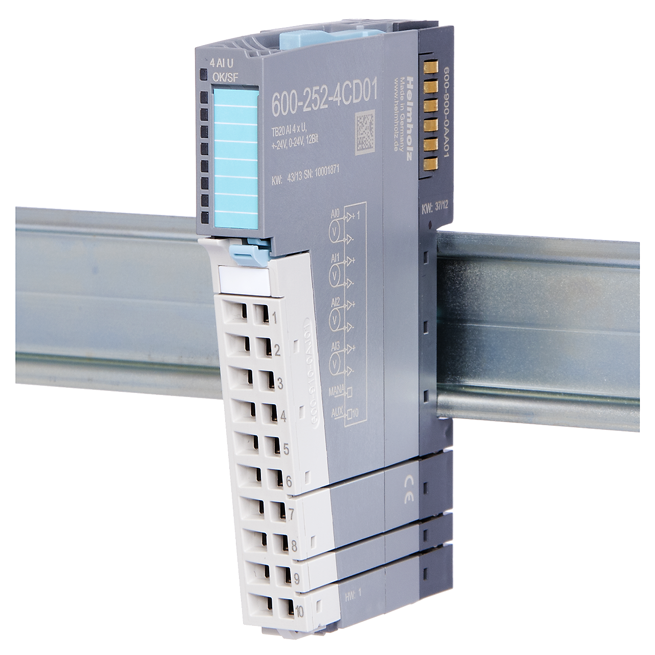 Analog-Eingabe-Modul, U 24V, 12 Bit 4x