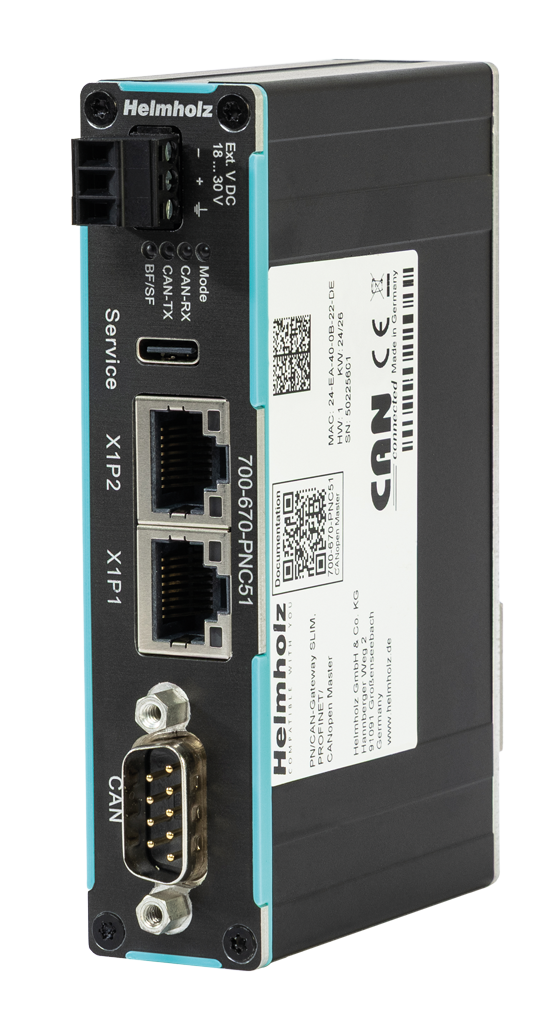 PROFINET/CAN-Gateway SLIM, CANopen Master